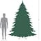 9ft. Pre-Lit Real Touch™ Nordmann Fir Slim Artificial Christmas Tree, Warm Clear LED Lights